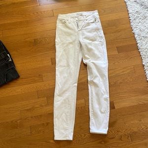 Madewell White High Riser Skinny / Size 25